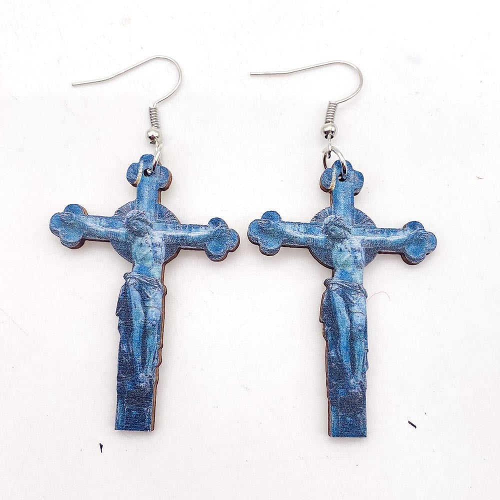 Pendientes de alivio barroco de agua de agua de madera al por mayor